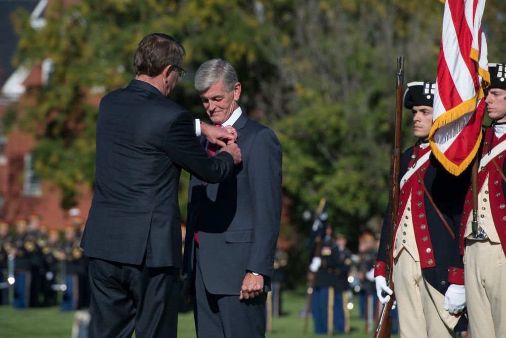 Secretary of defense hosts farewell ceremony for Army Secretary John McHugh