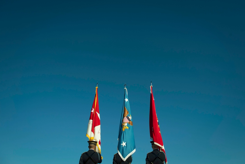 Secretary of defense hosts farewell ceremony for Army Secretary John McHugh