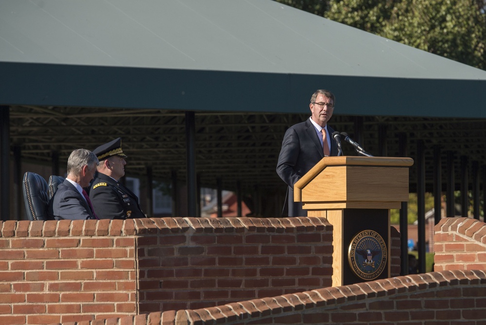 Secretary of defense hosts farewell ceremony for Army Secretary John McHugh