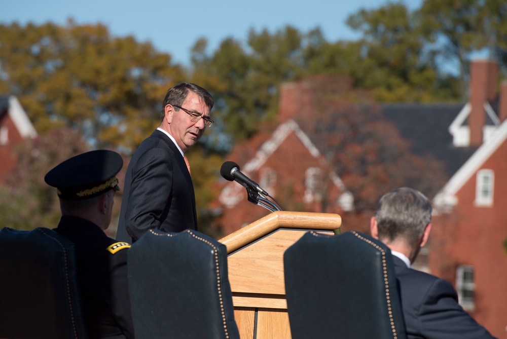 Secretary of defense hosts farewell ceremony for Army Secretary John McHugh