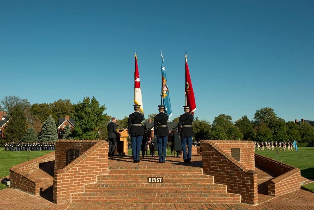 Secretary of defense hosts farewell ceremony for Army Secretary John McHugh