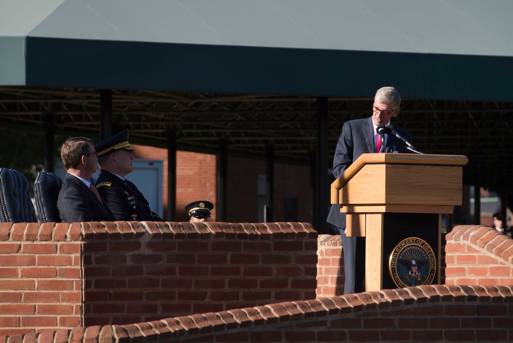 Secretary of defense hosts farewell ceremony for Army Secretary John McHugh