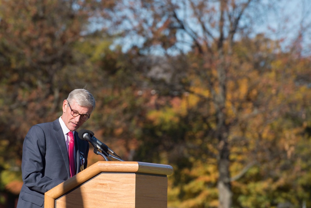 Secretary of defense hosts farewell ceremony for Army Secretary John McHugh