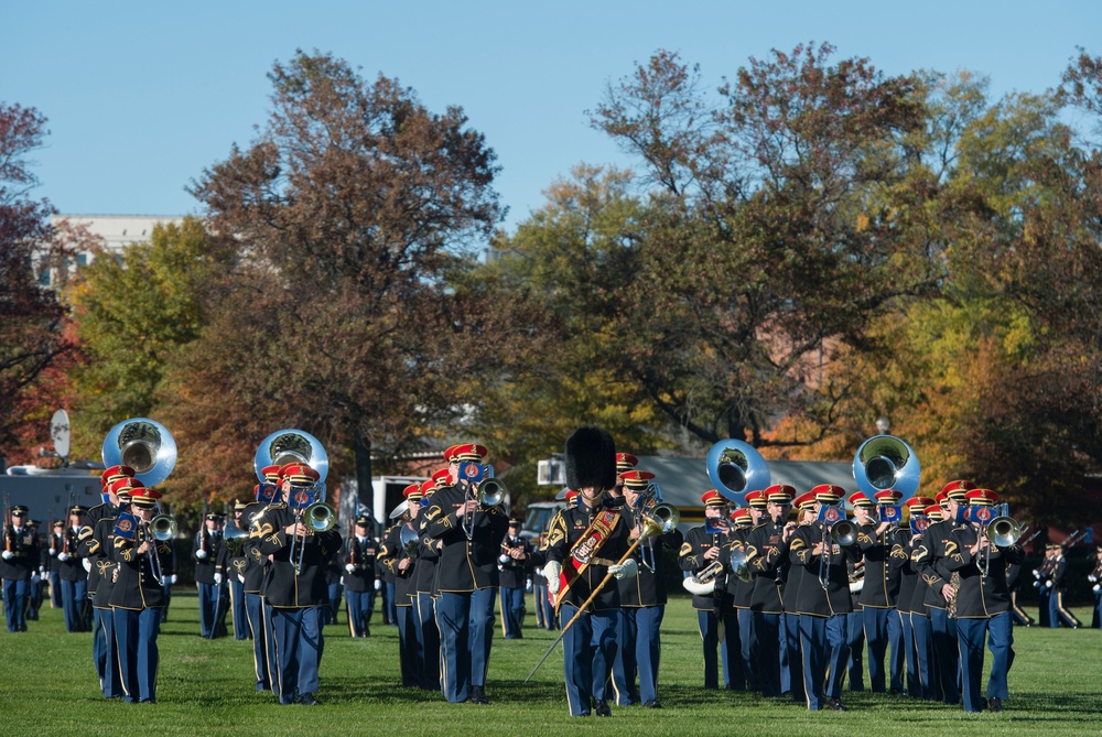 Secretary of defense hosts farewell ceremony for Army Secretary John McHugh