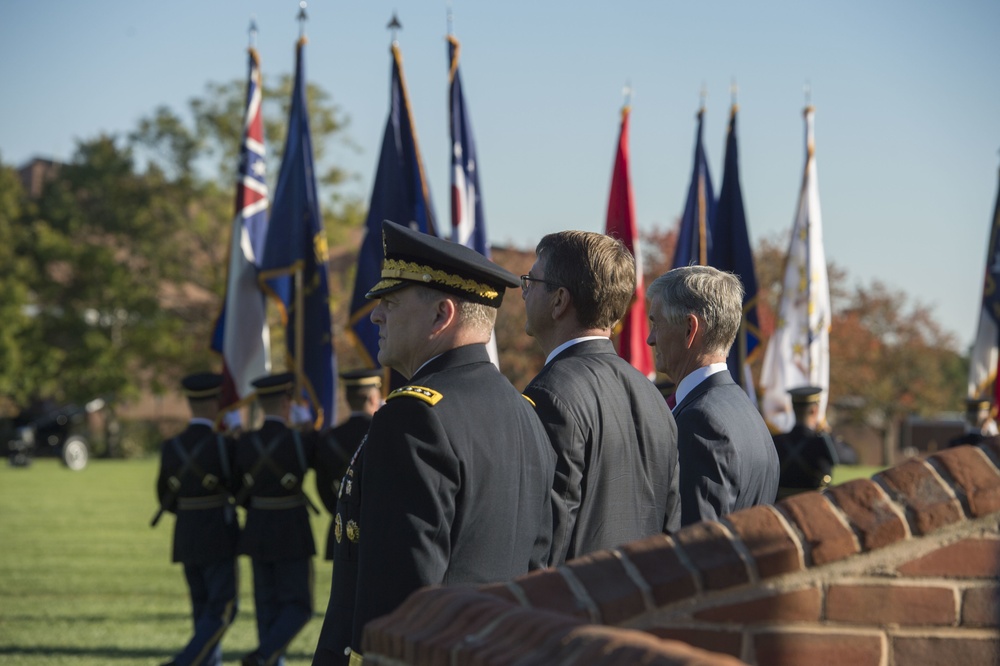 Secretary of defense hosts farewell ceremony for Army Secretary John McHugh