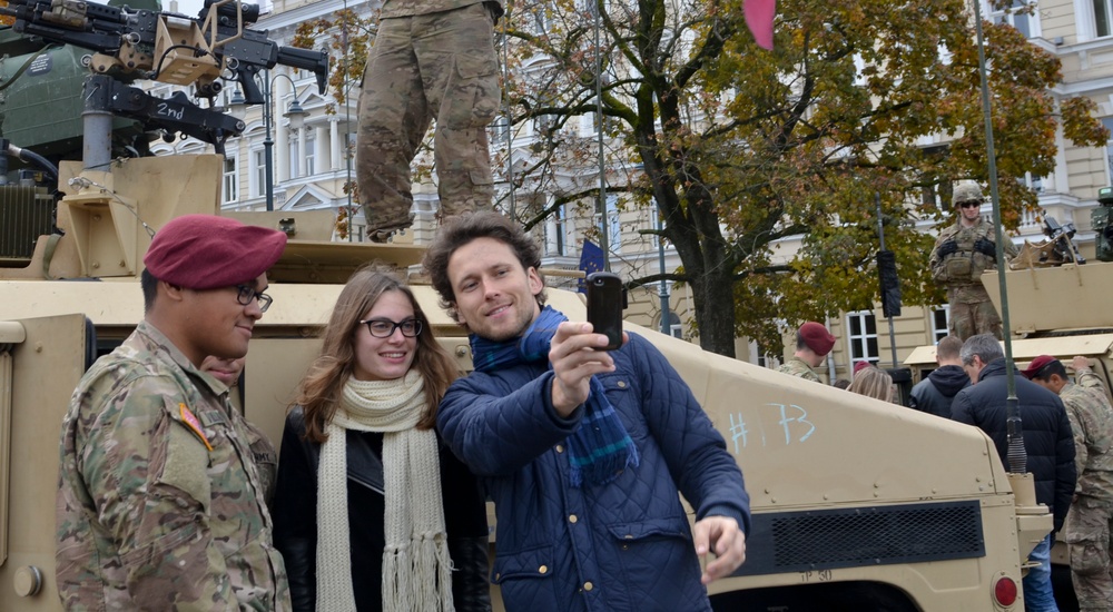 Lithuania-based Sky Soldiers convoy home