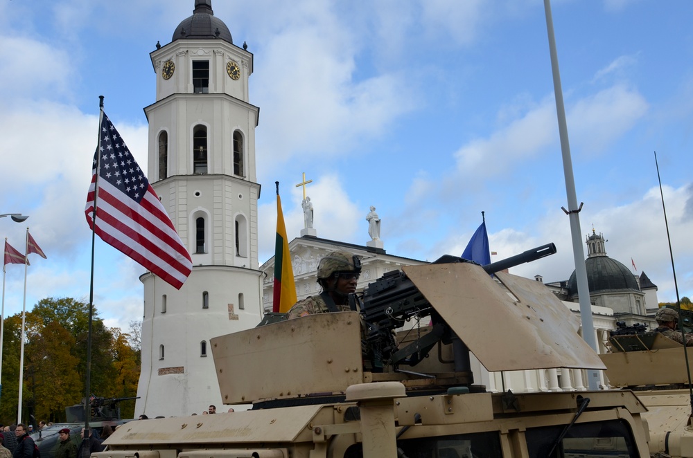 Lithuania-based Sky Soldiers convoy home