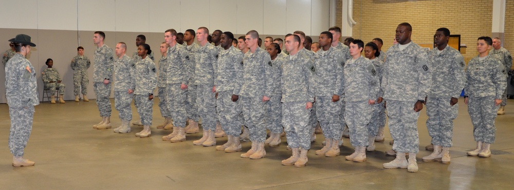 SCNG Recruit Sustainment Program patching ceremony