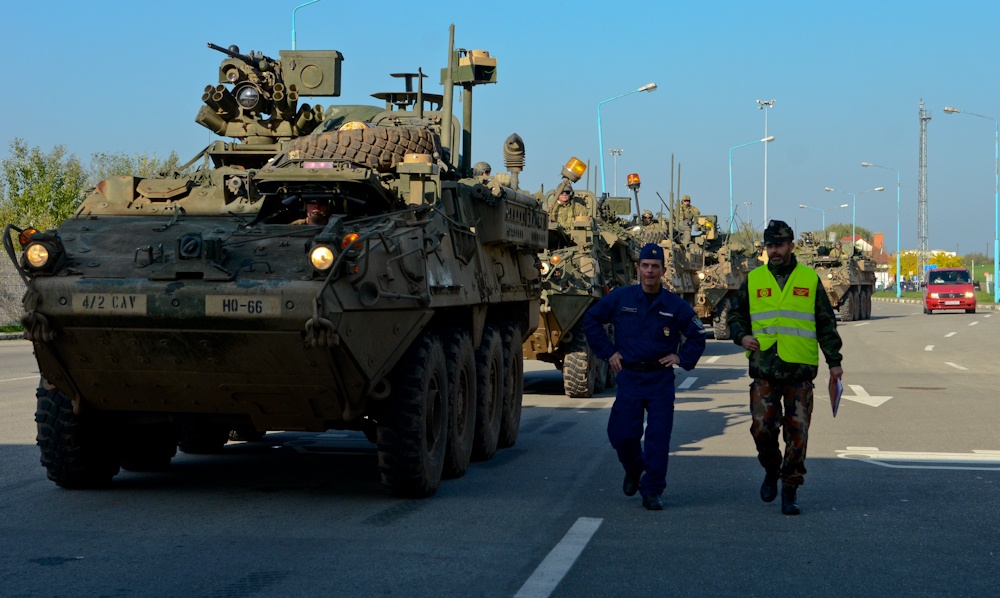 Freedom of movement: 4th Squadron, 2nd Cavalry Regiment crosses Hungarian, Romanian border