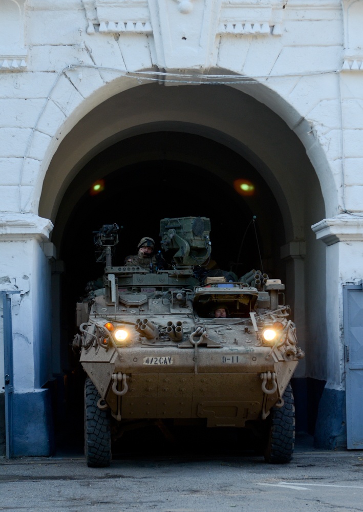 Freedom of movement: 4th Squadron, 2nd Cavalry Regiment crosses Hungarian, Romanian border