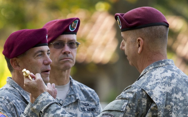 Fort Bragg-based Army Reserve two-star command changes senior enlisted Soldier