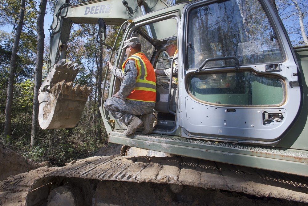 SC Guard engineers repair and reopen washed out road