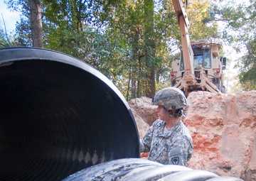 SC Guard engineers repair and reopen washed out road