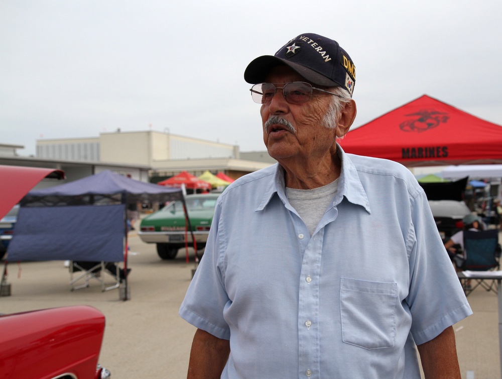 Korean War veteran at Wings, Wheels, Rotors and Expo