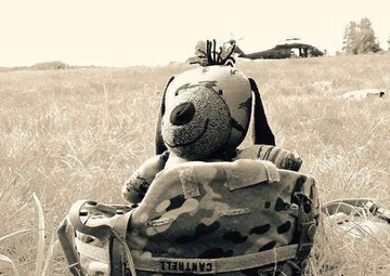 Combat teddy bear takes on Bayonet Thrust