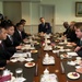 Secretary of defense hosts honor cordon for Indonesian MoD