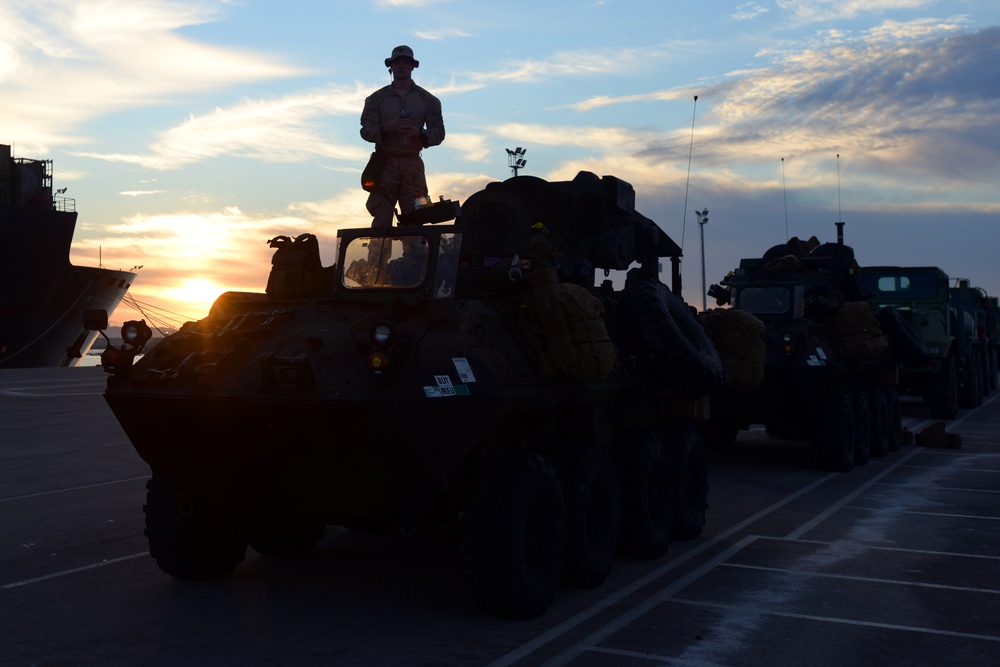 U.S. Marines Convoy from Rota to Almeria, Spain, during Trident Juncture 2015