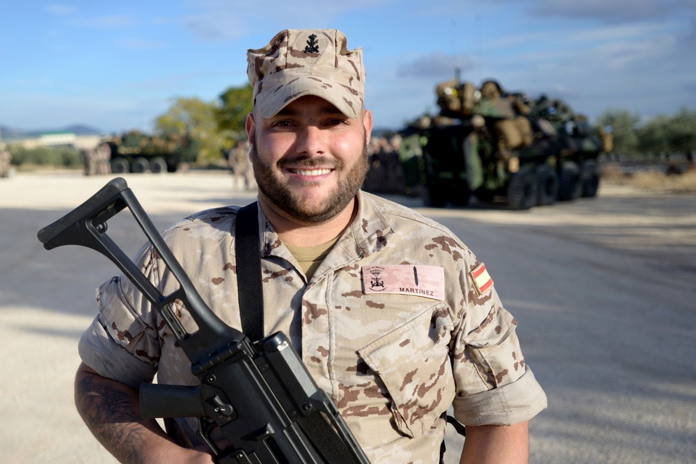 U.S. Marines Convoy from Rota to Almeria, Spain, during Trident Juncture 2015
