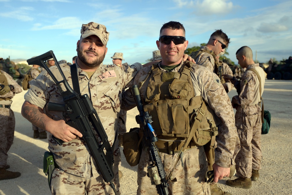 U.S. Marines Convoy from Rota to Almeria, Spain, during Trident Juncture 2015