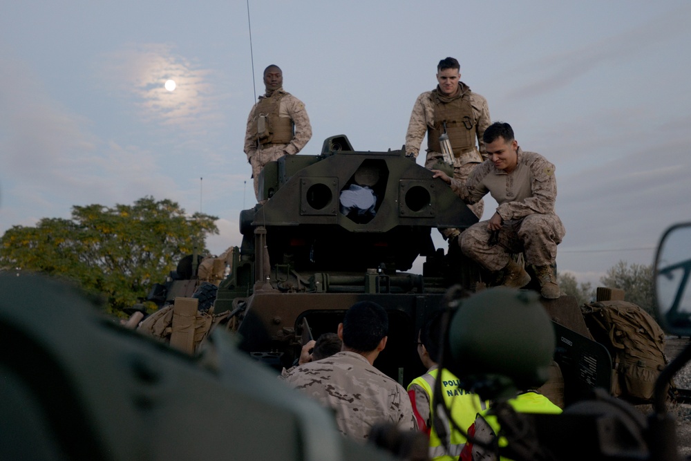 U.S. Marines Convoy from Rota to Almeria, Spain, during Trident Juncture 2015