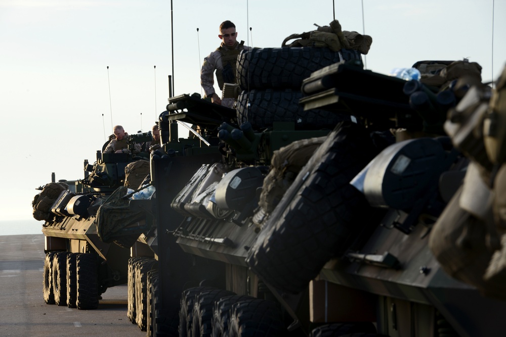 U.S. Marines Convoy from Rota to Almeria, Spain, during Trident Juncture 2015