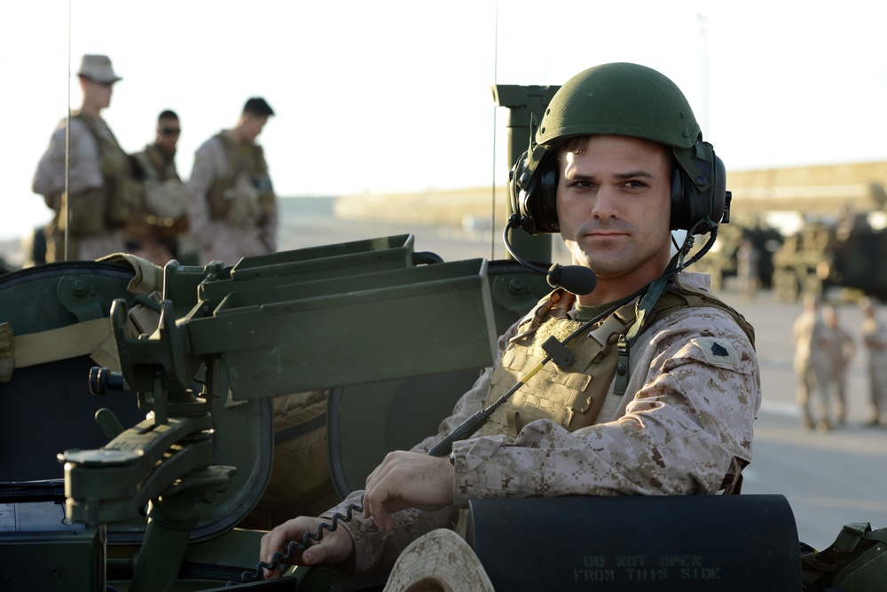 U.S. Marines Convoy from Rota to Almeria, Spain, during Trident Juncture 2015