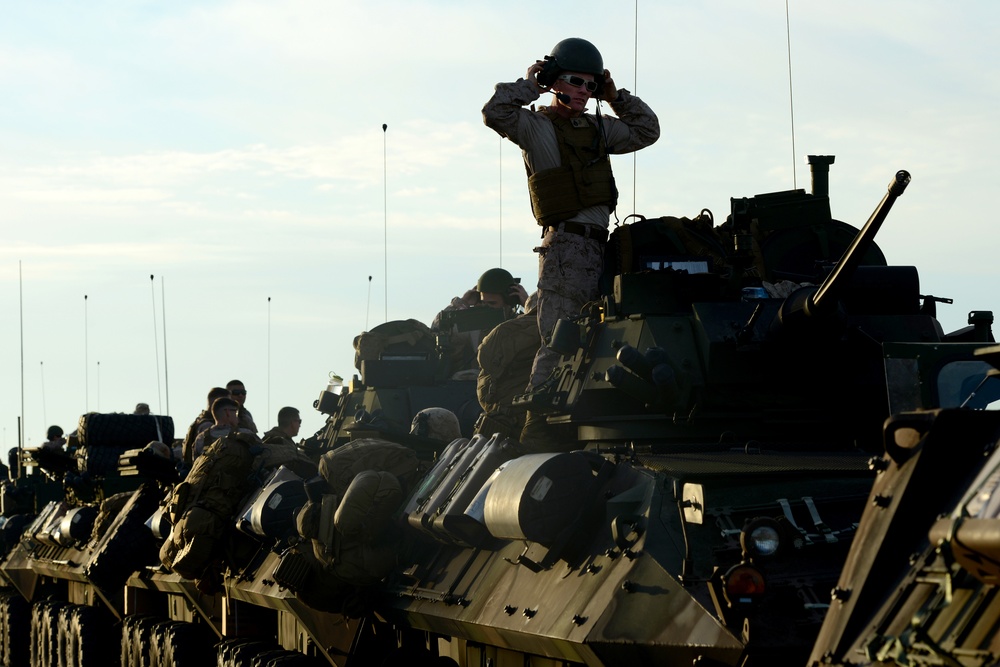 U.S. Marines Convoy from Rota to Almeria, Spain, during Trident Juncture 2015
