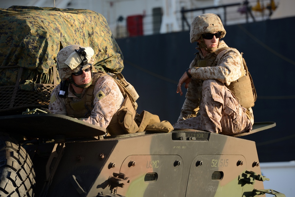 U.S. Marines Convoy from Rota to Almeria, Spain, during Trident Juncture 2015