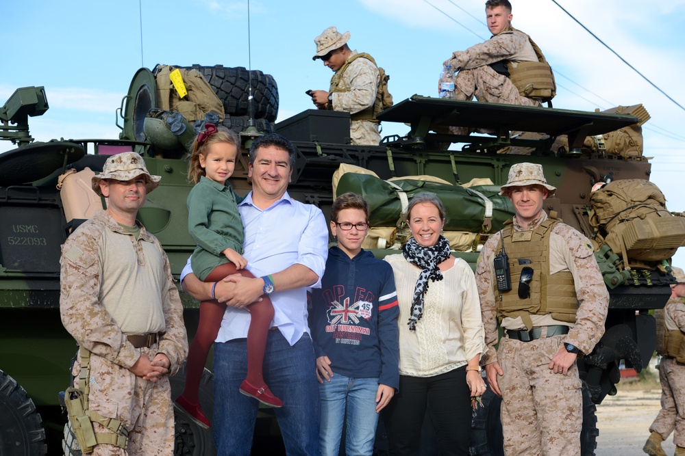 U.S. Marines Convoy from Rota to Almeria, Spain during Trident Juncture 2015