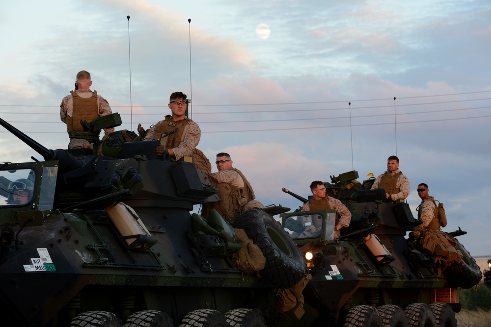 U.S. Marines Convoy from Rota to Almeria, Spain, during Trident Juncture 2015