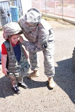 Local Army Reserve Soldiers work to improve their community