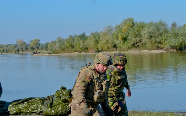 Crossing the Mures River