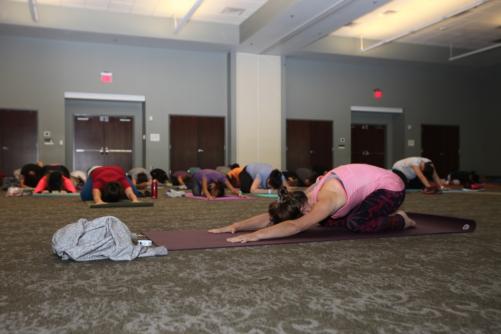 One slow breath at a time: Spouses enjoy spa day