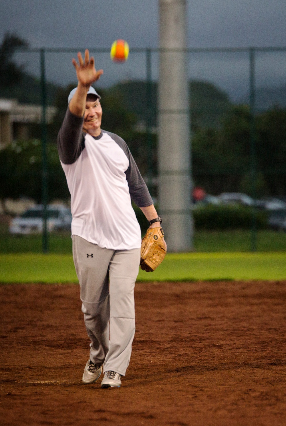 Marines play ball with MARFORPAC commander