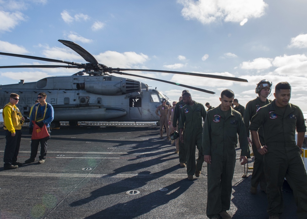 USS Boxer flight operations