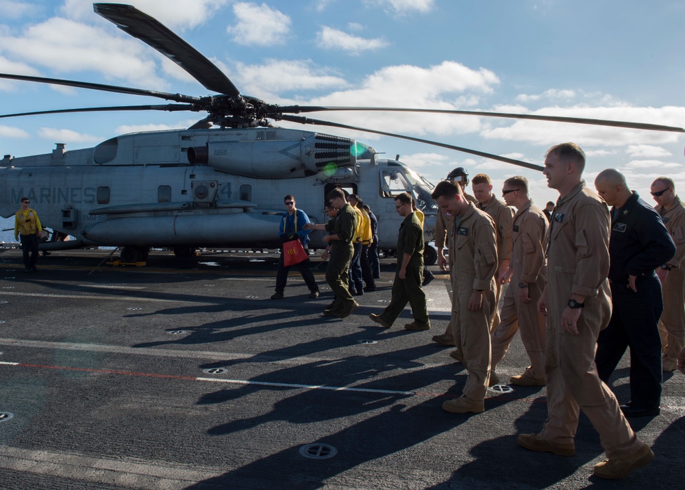 USS Boxer flight operations