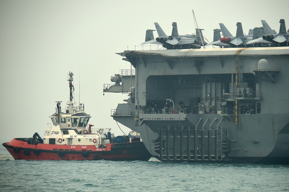USS Theodore Roosevelt action