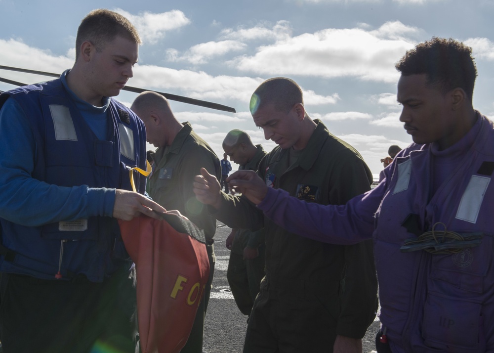 USS Boxer flight operations