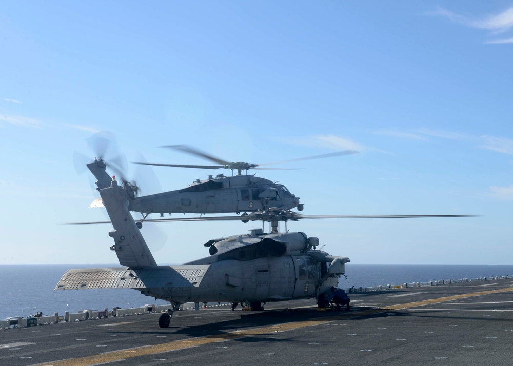 USS Boxer flight operations