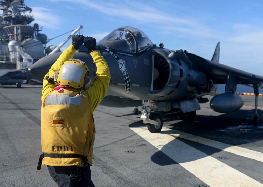 USS Boxer flight operations