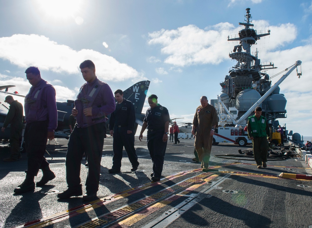 USS Boxer flight operations