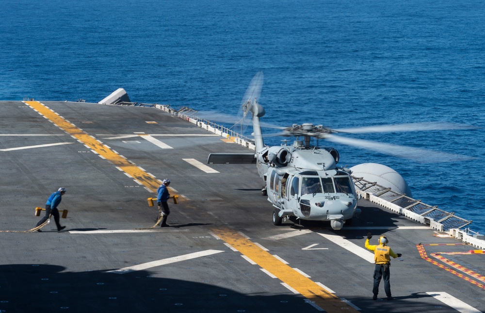 USS Boxer flight operations