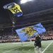Leap Frogs perform at college football game