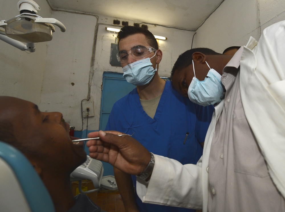 Civil affairs, Djiboutian medical personnel provide specialty care