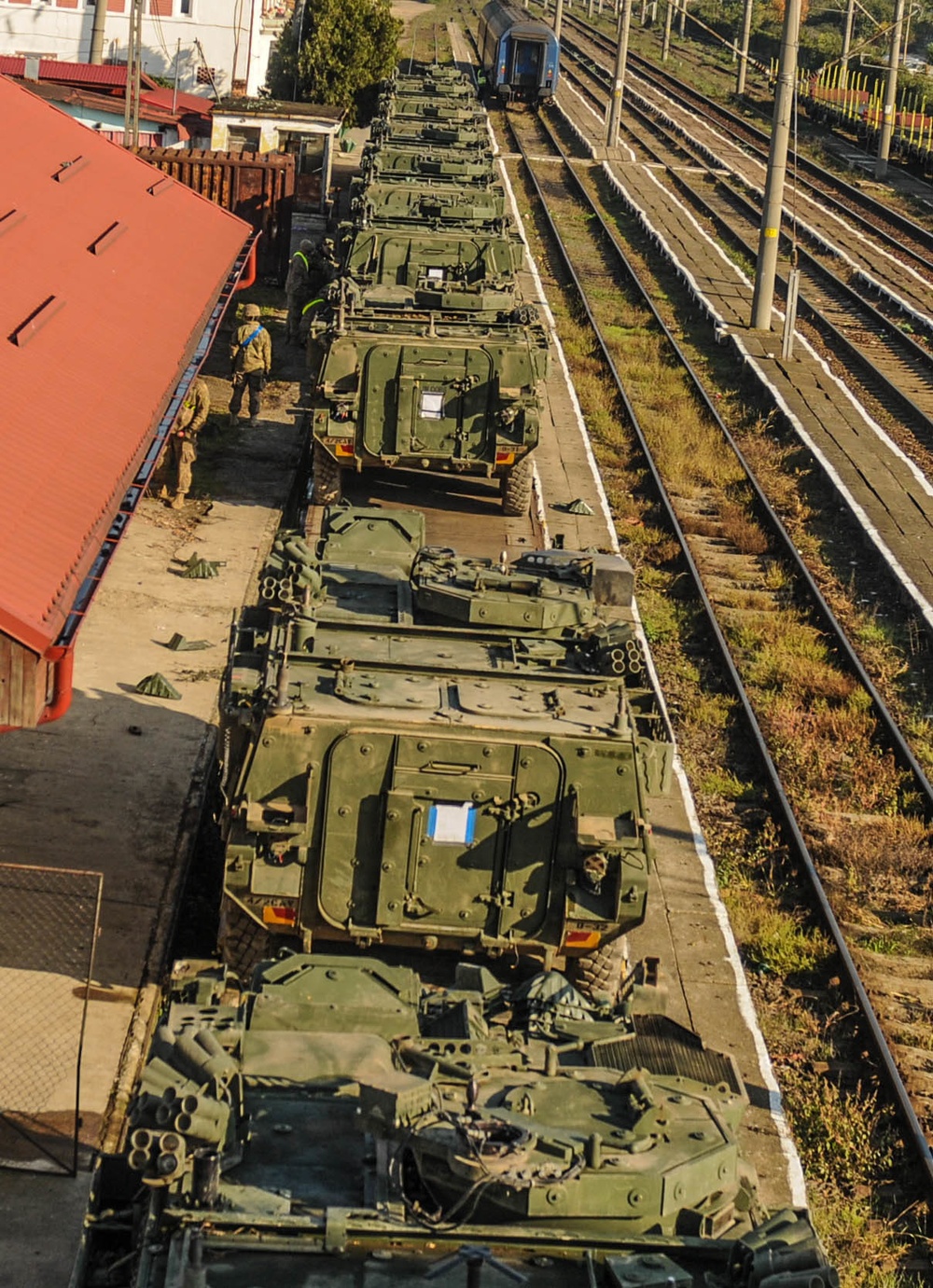 4th Squadron, 2nd Cavalry Regiment conducts railhead after Dragoon Crossing, Romania
