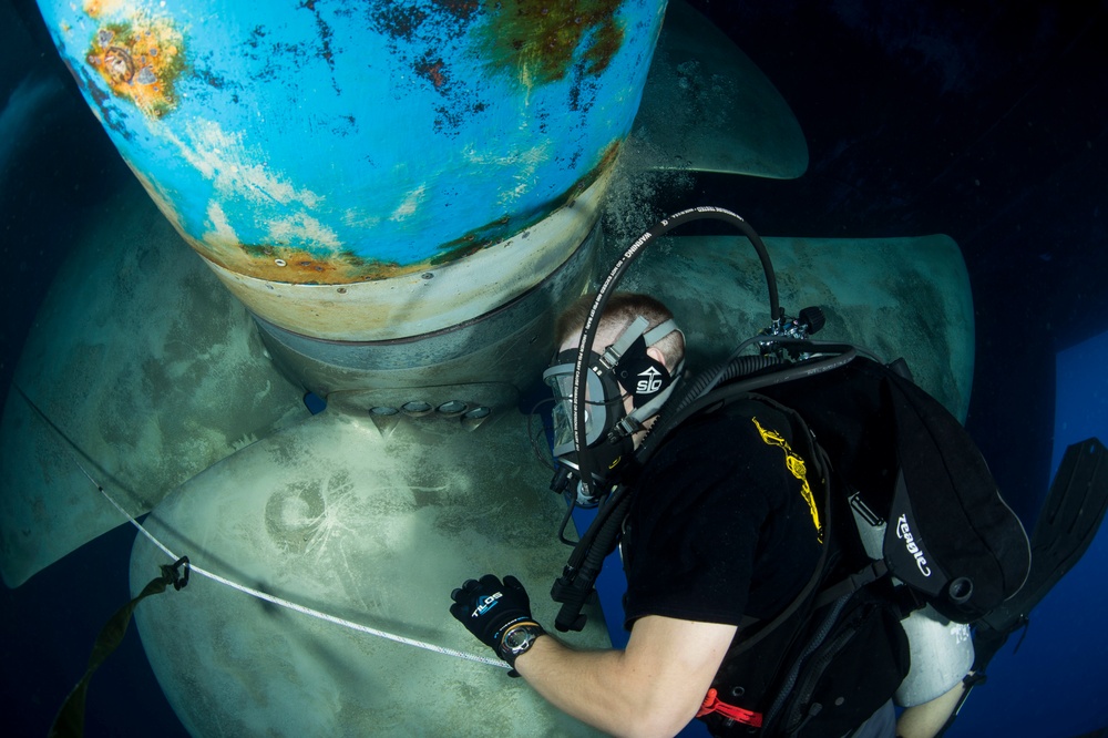 Ship inspection dive