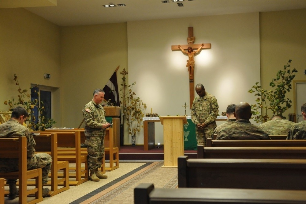 Knight’s Brigade chaplains build ‘esprit’ in Baltics