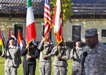 Patch ceremony for Brig. Gen. Jon A. Jensen, Caserma Ederle, Vicenza, Italy