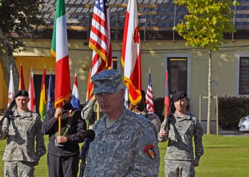 Patch ceremony for Brig. Gen. Jon A. Jensen, Caserma Ederle, Vicenza, Italy