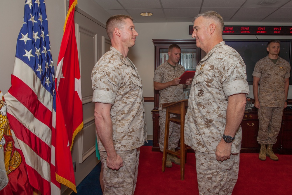 Lt. Col. Robert A. Freeland's Promotion Ceremony